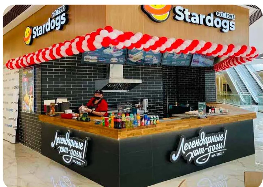 In-line Stardogs на фудкорте